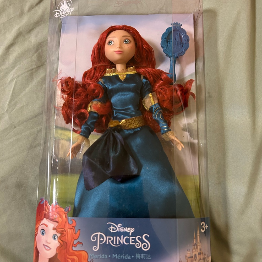 Disney Princess Merida Doll with Fiery Red Hair and Teal Dress
